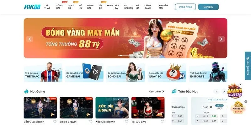 Rik88 – Thiên Đường Đổi Thưởng Đáng Trải Nghiệm Nhất 2025